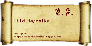 Mild Hajnalka névjegykártya